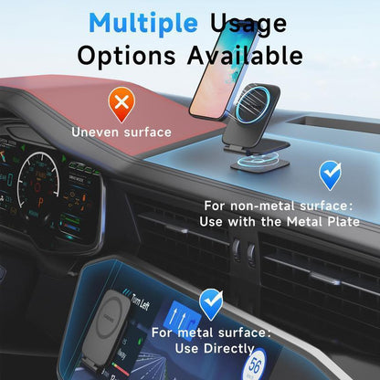 Car Phone Mount 2026 New Model Automotive Foldable Magnetic Navigation Tesla Vehicle Universal Anti-Shake Support Stand