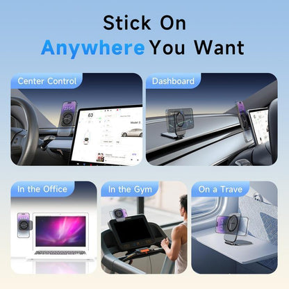 Car Phone Mount 2026 New Model Automotive Foldable Magnetic Navigation Tesla Vehicle Universal Anti-Shake Support Stand