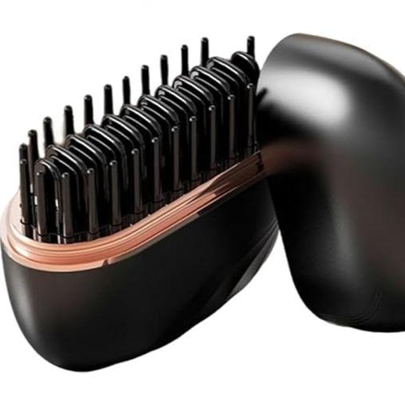 Mini Straightener, Rechargeable Portable Hair Straightener Brush, Fast Heating Hot Comb for Home Travel Gift, anti Scald Shell, Lightweight and Portable, 3-Speed Temperature Control