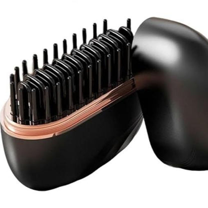Mini Straightener, Rechargeable Portable Hair Straightener Brush, Fast Heating Hot Comb for Home Travel Gift, anti Scald Shell, Lightweight and Portable, 3-Speed Temperature Control