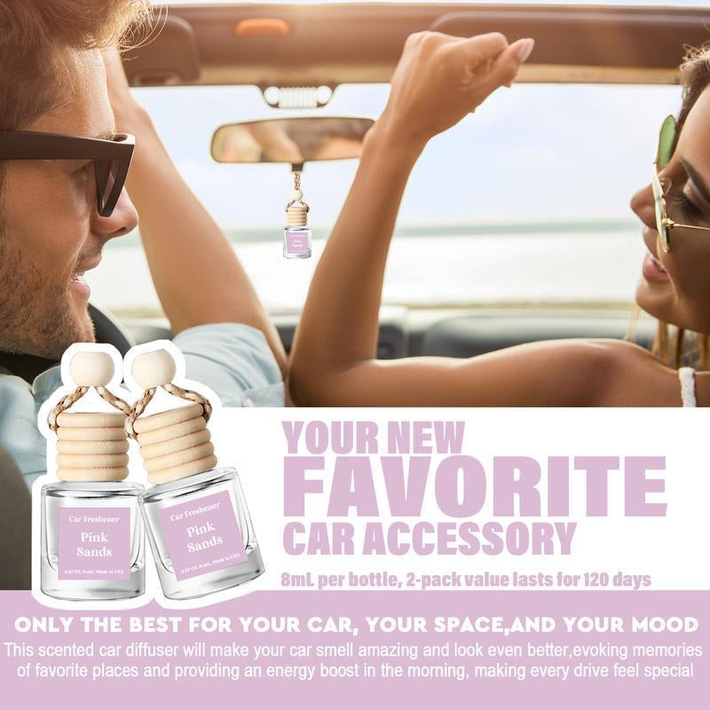 Scented Car Air Freshener - Long Lasting Car Diffuser - Last 60+ Days Teakwood