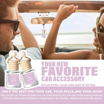 Scented Car Air Freshener - Long Lasting Car Diffuser - Last 60+ Days Teakwood