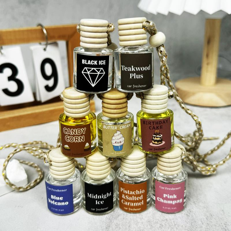 Scented Car Air Freshener - Long Lasting Car Diffuser - Last 60+ Days Teakwood