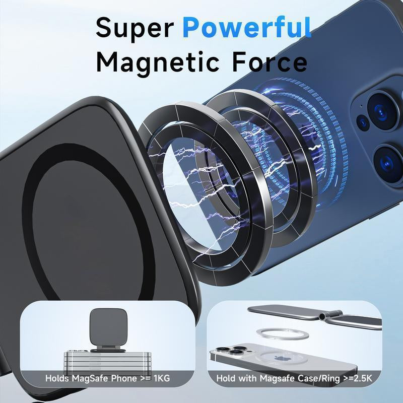 Car Phone Mount 2026 New Model Automotive Foldable Magnetic Navigation Tesla Vehicle Universal Anti-Shake Support Stand
