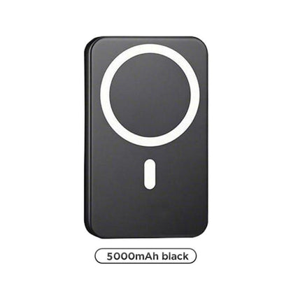 Magnetic Portable Charger 5000Mah, Magsafe-Compatible Wireless Power Bank, USB-C PD 20W Fast Charge, Slim Mini Battery Pack for Iphone 17/16/15/14/13/12, Qi for Android (Ring Included)